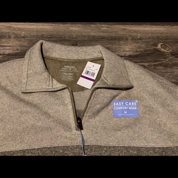 Haggar Pullover Quarter Zip Sweater - Picture 2 of 2